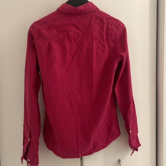 J.Crew Oxford Shirt -Sz 0 - Picture 2 of 4